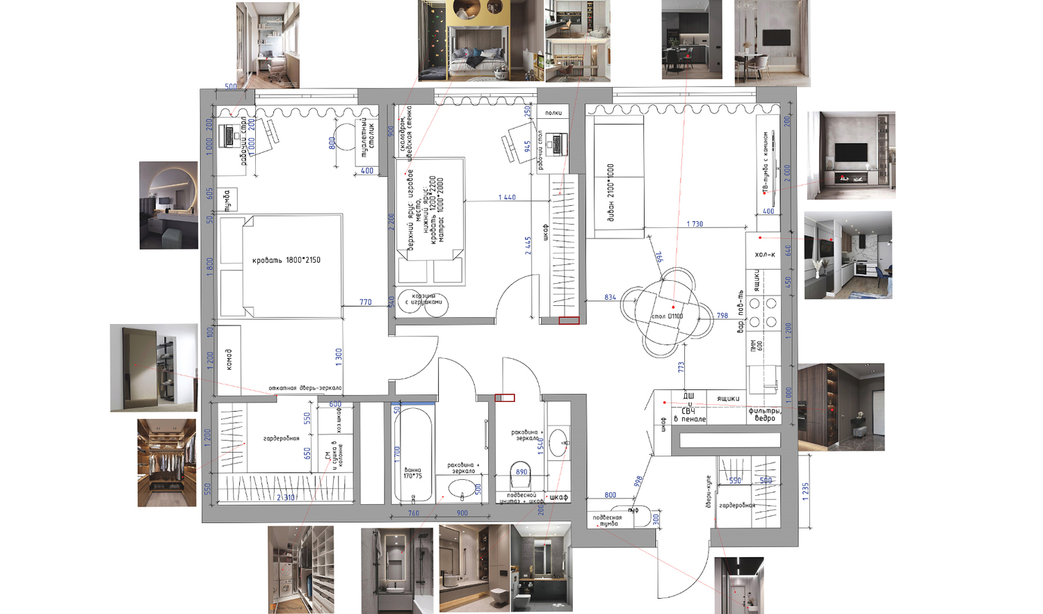 <span style="font-weight: bold;">Консультация дизайнера с разбором планировки: </span><span style="font-weight: bold;"> 25000руб/проект до 100м2</span>